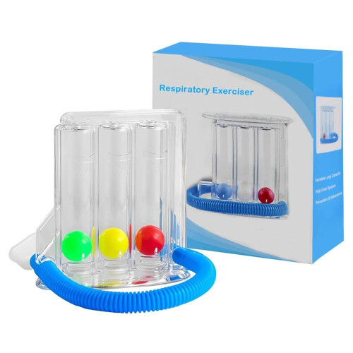Ball Respiratory Exerciser Incentive Spirometer Deep Breathing Trainer Portable
