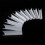 C Curve Nail Tips Clear Square Half Cover 240 Pcs 3
