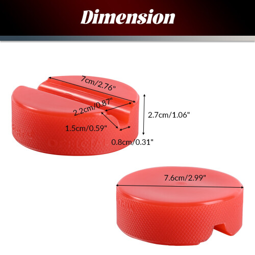 Red Jack Pad Pinch Weld Floor Jacking Adapter for VW Seat 1