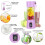Mini Juicer Cup 380ML Portable Personal Blender with 6 3