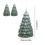 Flameless LED Christmas Tree Candles Green 2 Pcs 3