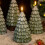Flameless LED Christmas Tree Candles Green 2 Pcs 6