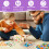 Wooden Pattern Blocks Puzzle Set with 20 Cards and Tray, 6