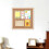 Cork Bulletin Board with Wooden Frame 30x30x2cm 4