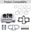 Engine Cylinder Assembly Kit with Pistons and Gaskets for 7