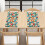 Heat-resistant placemats polyester 4 pcs hippie flower 3