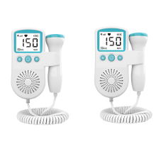 2-pack graviditetsdopplerhjärtslagsmonitor för foster 50-230 slag/min fosterhjärtfrekvens