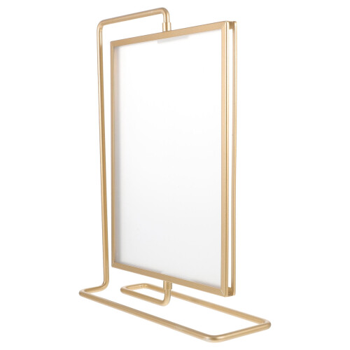Golden Acrylic Rotating Picture Frame Double Sided 360 2