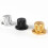 Aluminum Potentiometer Knob 6mm Hole Silver 2 pcs 6