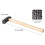 Texturing Hammer DIY Jewelry Making Tool Square- with Wood Handle Metal Pattern Designed Forming Tools No.4 6