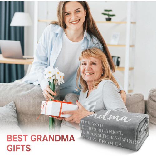 Flannel Throw Blanket Grey 50x60 inches 1