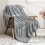 Flannel Throw Blanket Grey 50x60 inches 3