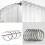 Metal Modern Minimalist Shower Curtain Hook Rings With Open Ends Decor Accessory 6
