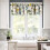Retro Lemon Kitchen Valance Blue Birds Lemon Tree Print 3