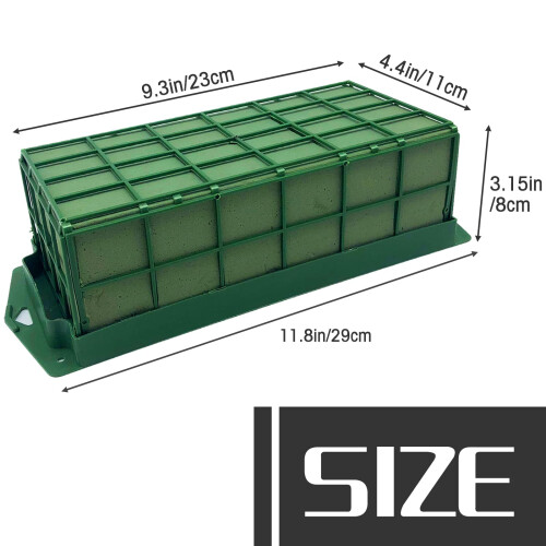 Floral Foam Brick Green Water-Absorbent Holder 2-Pack 1