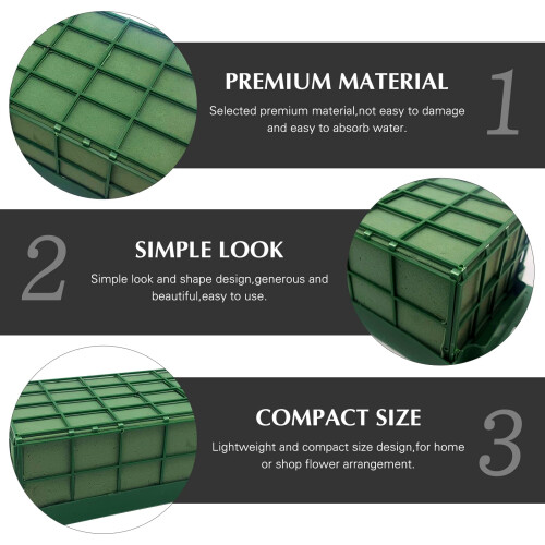 Floral Foam Brick Green Water-Absorbent Holder 2-Pack 2