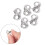 Figure Eight Lobster Clasp Lock 3PCS Silver Gold Necklace 8
