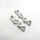 Figure Eight Lobster Clasp Lock 3PCS Silver Gold Necklace 5