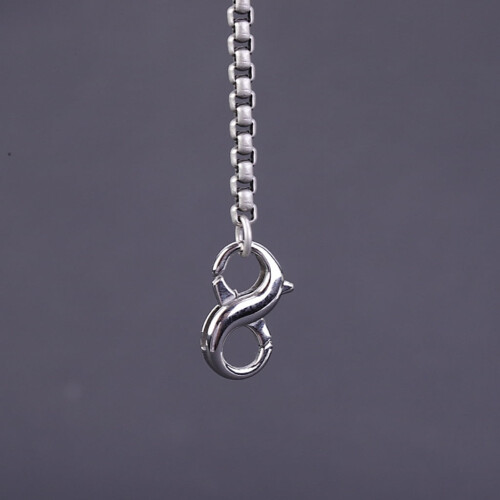 Figure Eight Lobster Clasp Lock 3PCS Silver Gold Necklace 2