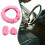 Steering Wheel Cover Set Plush Soft Wool 3-Piece 2