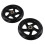 Solid Scooter Wheels Replacement Black 145x30mm 2 pcs 6