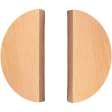 Wooden Cabinet Handles Chinese Style Solid Beech 2 pcs 64 mm