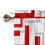 Geometric Art Curtain Red Grey Home Decor Short Window 6