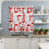 Geometric Art Curtain Red Grey Home Decor Short Window 4