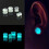 Unisex Glow-in-Dark Double Flared Saddle Ear Plug 6mm 4