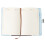 FRCOLOR Blue PU Lock Diary Creative Design 6x4 inches 5
