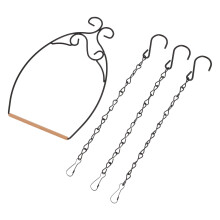 Black Iron Bird Swing Toy for Small Birds 1 Set