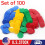 Kids Math Counters Set 100 Opaque Plastic Tokens 1 inch 1