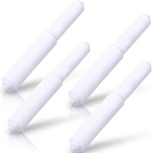 Toilet Paper Holder Spring Rod White 4 Pack