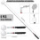 Telescoping Inspection Mirror 30 inch 6 pcs 6