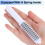 Toilet Paper Holder Spring Rod White 4 Pack 4