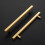 Brass Cabinet Pulls Champagne Gold 10-Pack 2
