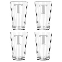 Beer Glass Set Clear 4 Pieces