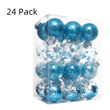 Lake Blue Shatterproof Hanging Ball Ornament 60mm