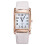 Square Alloy Quartz Wristwatch Unisex White 1