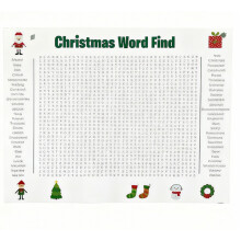 Christmas Word Search Poster Jumbo 31.5x20 inches