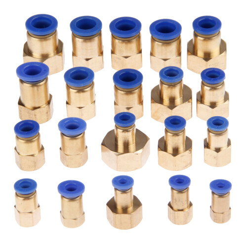 Pneumatic Quick Push Fitting Female Thread 1/8 1/4 3/8 1/2 2