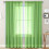 Beige Sheer Voile Curtains 84 Inch 2 Panels 1