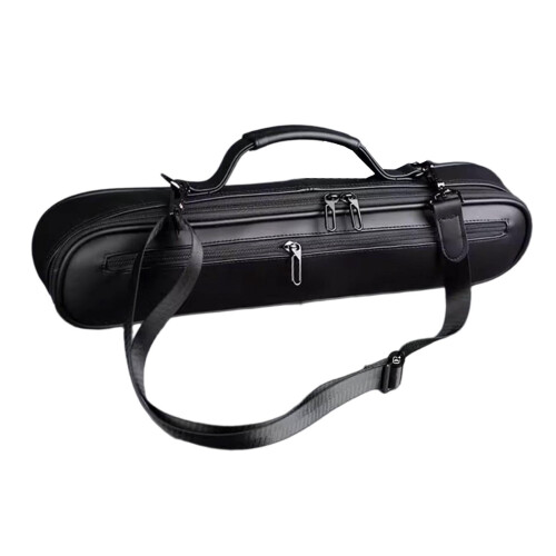 Flute Carrying Bag Black Adjustable Shoulder Strap
