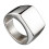 Wedding Ring Stainless Steel Square Band for Men Size 8 1