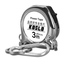 Retractable Tape Measure Carabiner 3m ABS Housing Carbon