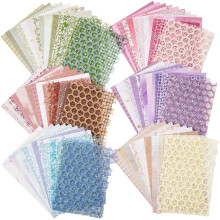 Scrapbook Paper and Decorative Mesh Fabric Set 6 Pack 5.1x7