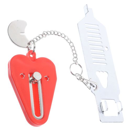 Security Door Lock Bolt Smart Toddler Travel Red