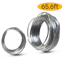 Aluminum Craft Wire for Jewelry Making Silver 2 Rolls 65.6