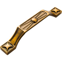 Gold Brass Cabinet Knobs Zinc Alloy 2-Pack