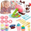 Rainbow Colour Plasticine Set Bundle 19 Pcs Accessories Noodle Toys Cutters 3